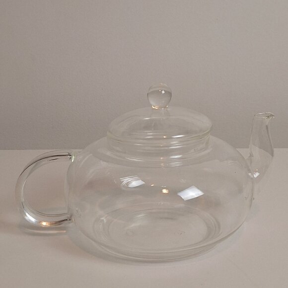 Clear Glass Teapot - Picture 2 of 5